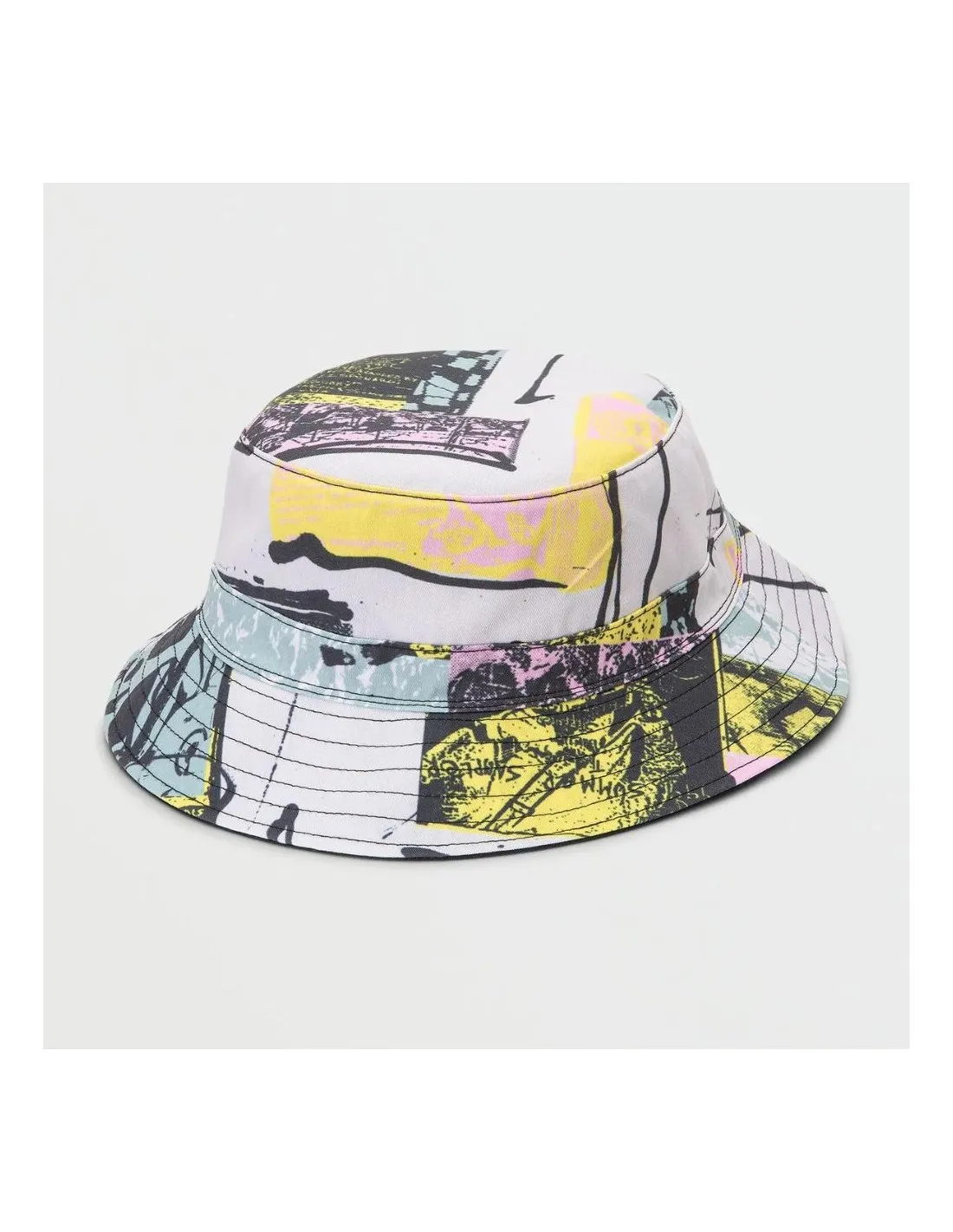 Reversible black Volcom V Ent Flyer Combo fisherman hat.