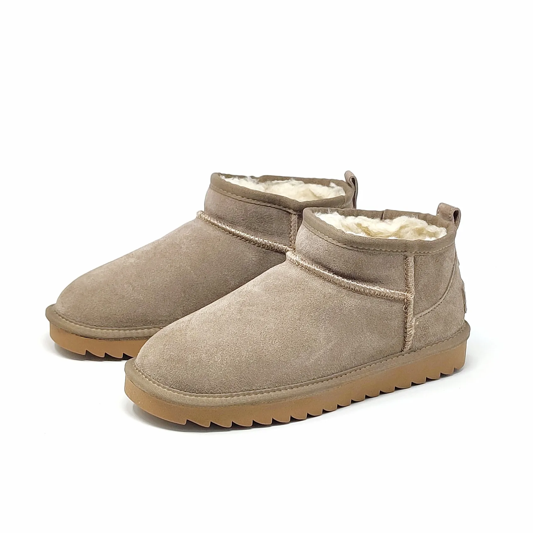 winter boots mini cut suede with wool blend lining code 4